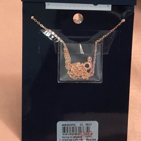 NWT. Rose Gold over Sterling Silver Necklace - Picture 6 of 6